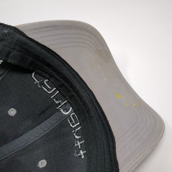 Carhartt Snapback Trucker Hat Gray One Size Mesh Back Embroidered - Picture 8 of 9